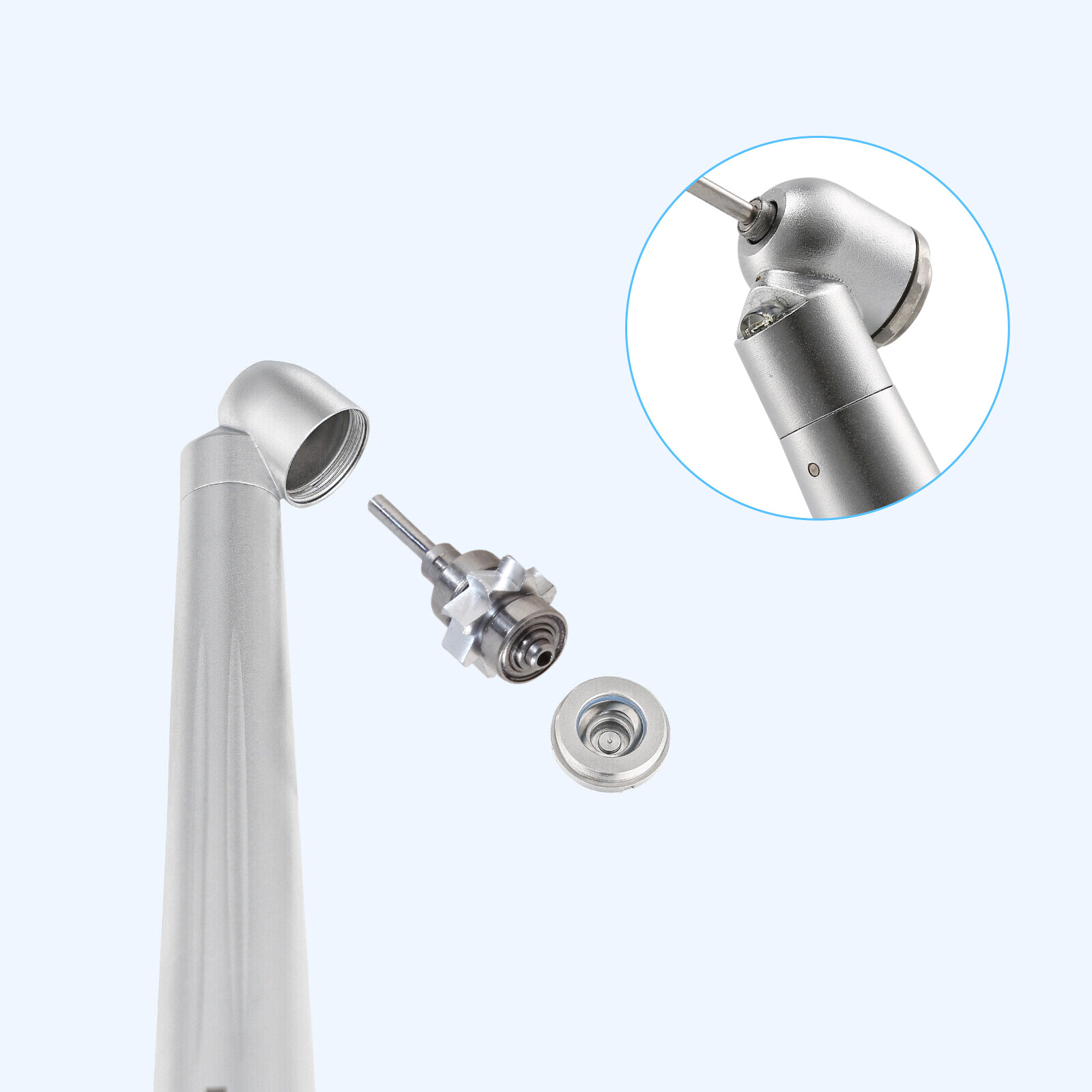 Turbina Dental LED 45 Degree Surgical High Speed Handpiece Push