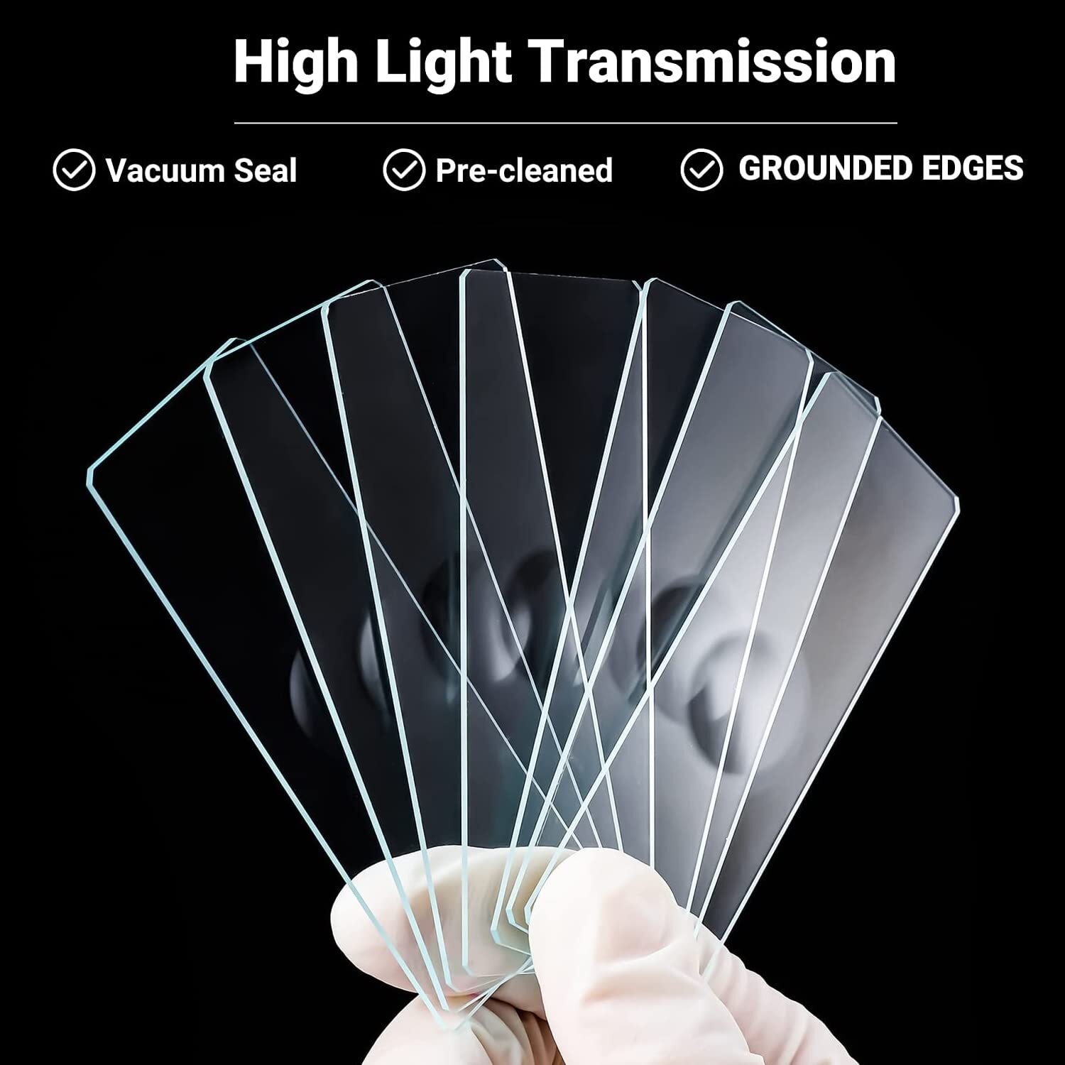 50/100/200/300Pcs Microscope Slides Concave Single concave 50Pc Glass Slide