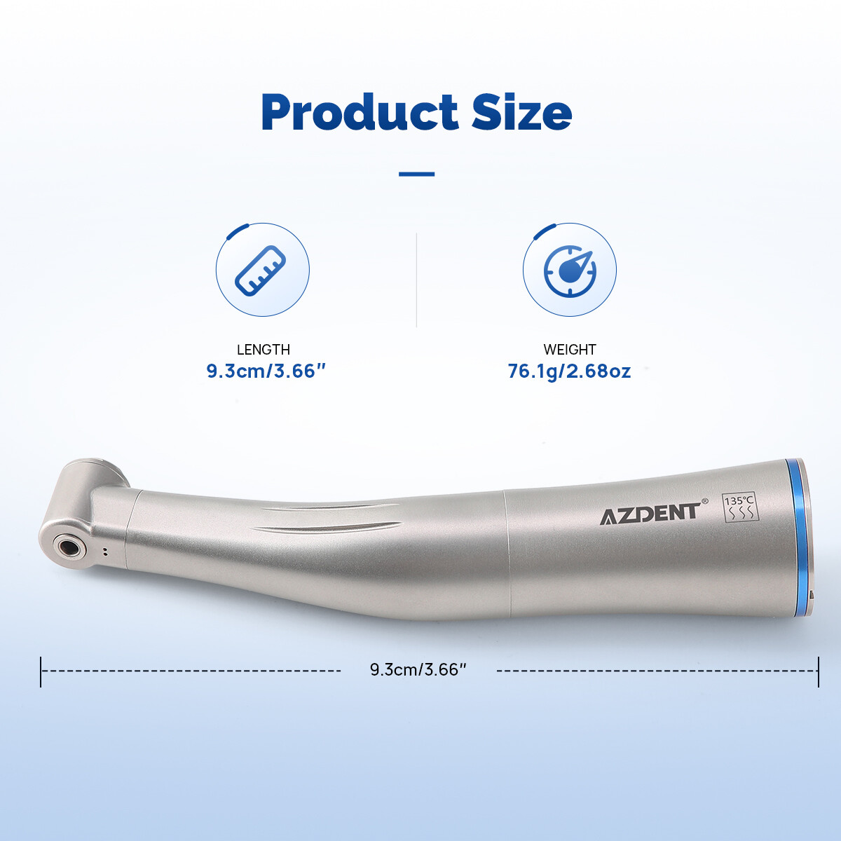 Dental 1:1 Fiber Optic Contra Angle Handpiece Internal Spray Push Button E-Type