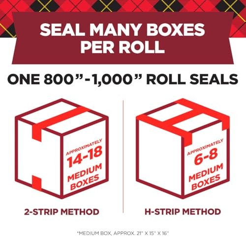 Scotch Secure Seal Ultra Clear Packaging Tape 1.88 in x 50 yd 2 Pack Shipping