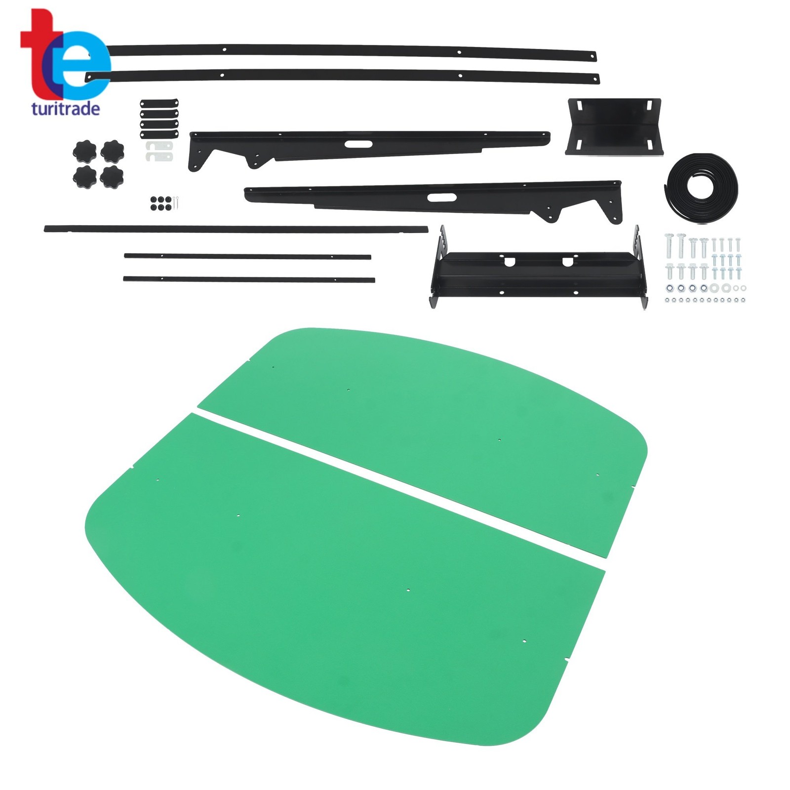 Green Canopy For ROPS 52″ X 52″ For Tractor Mowers Umbrella 2″ x 2″ or 2″ x 3″