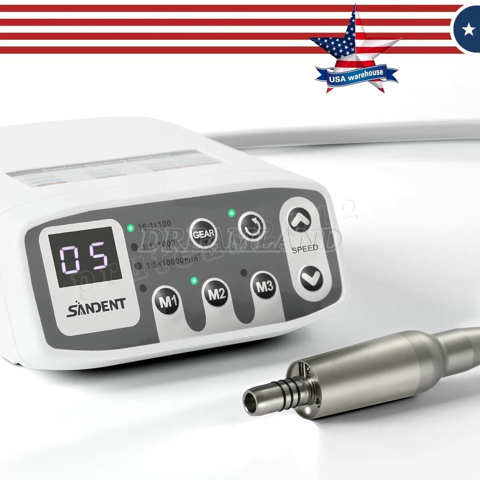 NSK Style Dental LED Brushless Electric Micro Motor /1:1/1:5 LED Handpiece DT