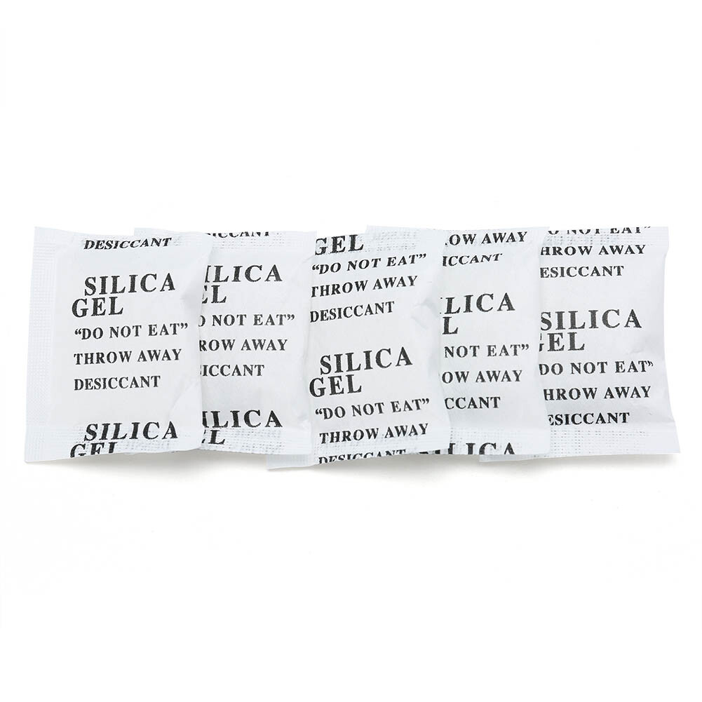 100 Pack 3 Grams Silica Gel Desiccant Pack Moisture Absorber Reusable Food Safe