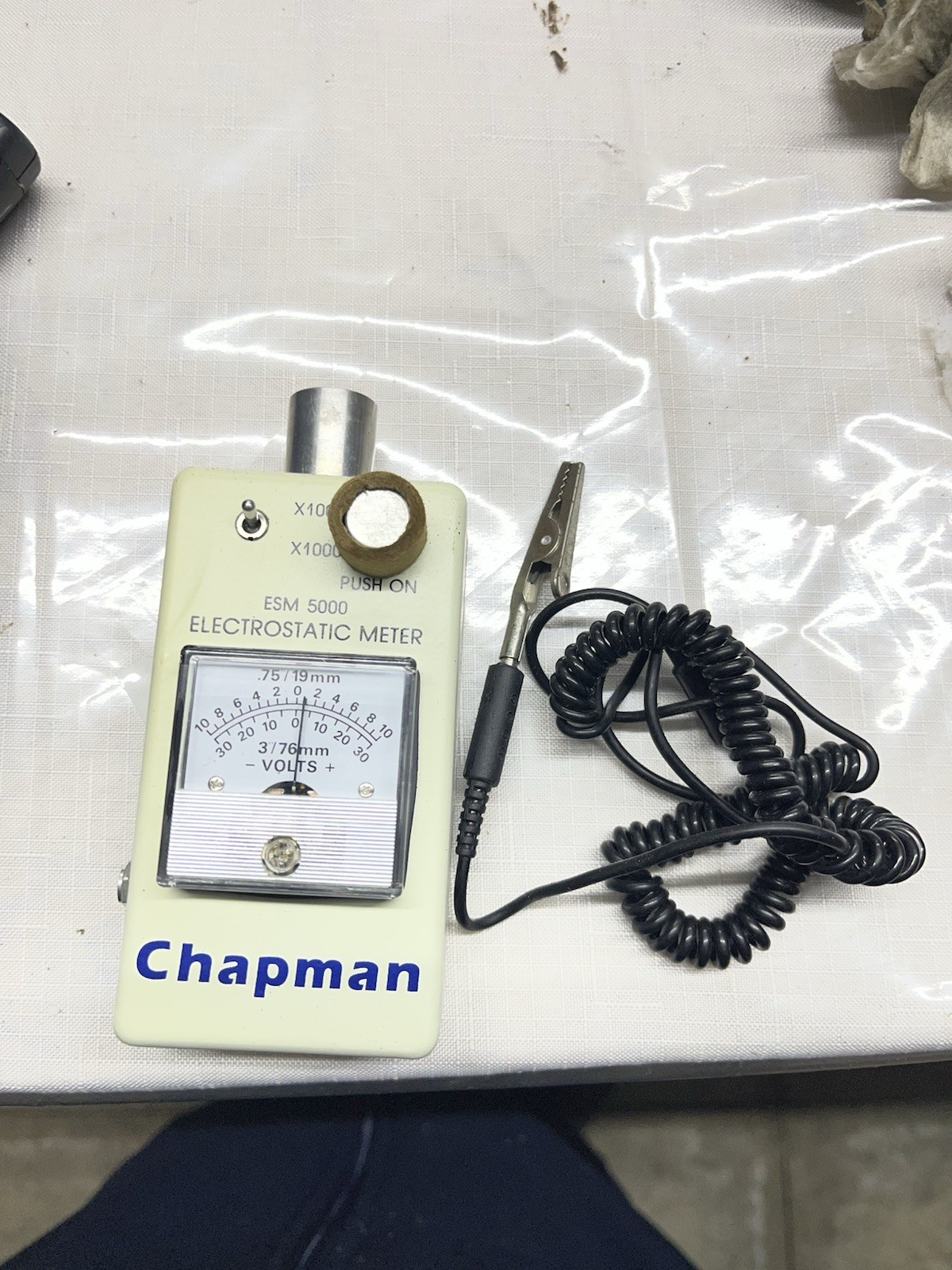Chapman ESM 5000 -30 to +30 Volts Electrostatic Meter (Not Calibrated) VTG(JJ)