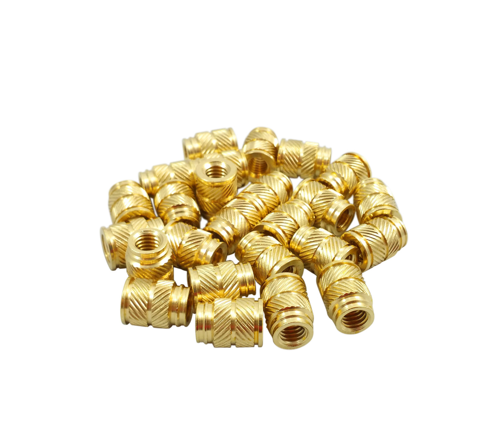 Qty 100 M5 5mm M5-0.8 Long Metal Threaded Heat Set Screw Inserts for 3D Printing
