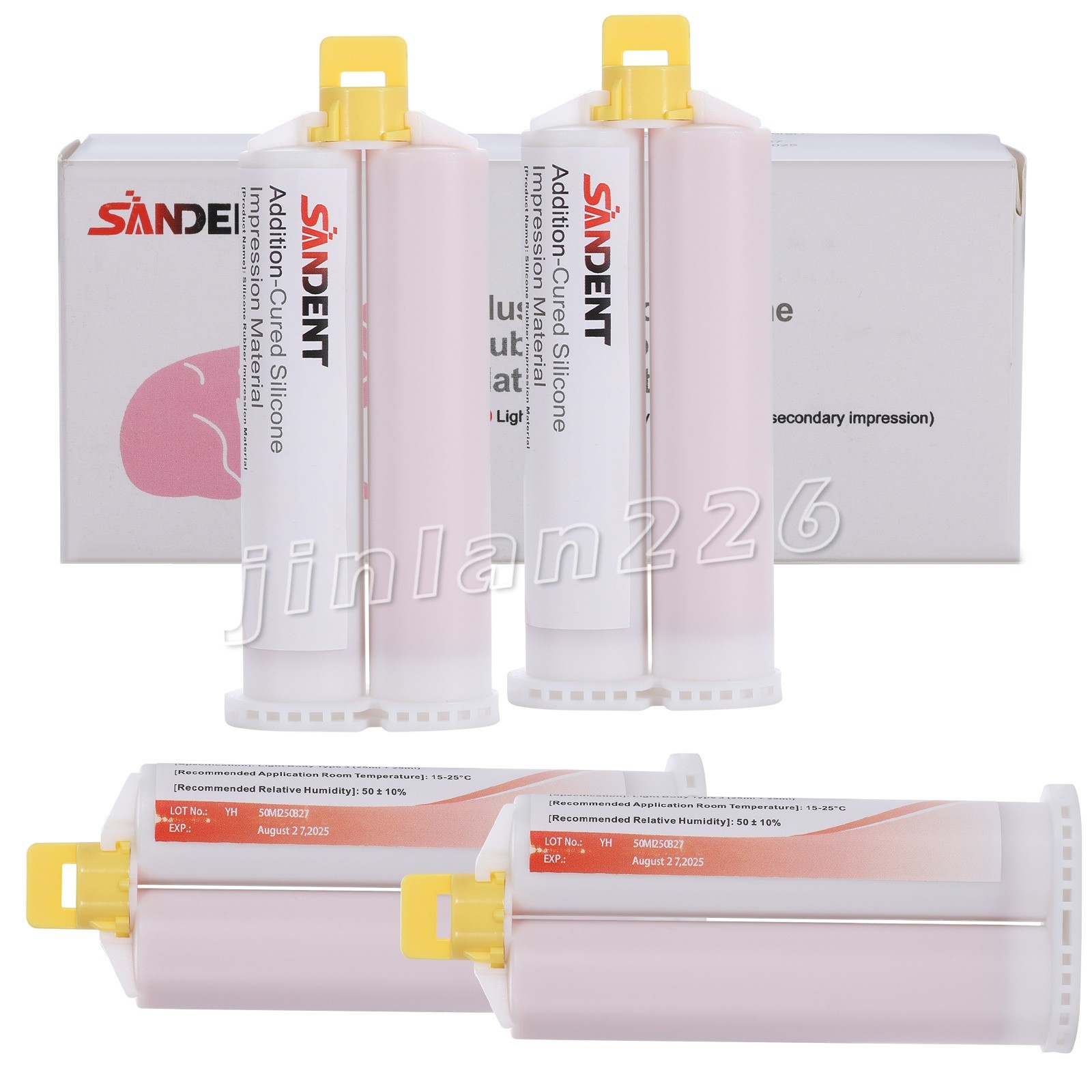 Impression Material VPS – Light Body Fast Set 4 x 50ml Cartridges 20 Tips
