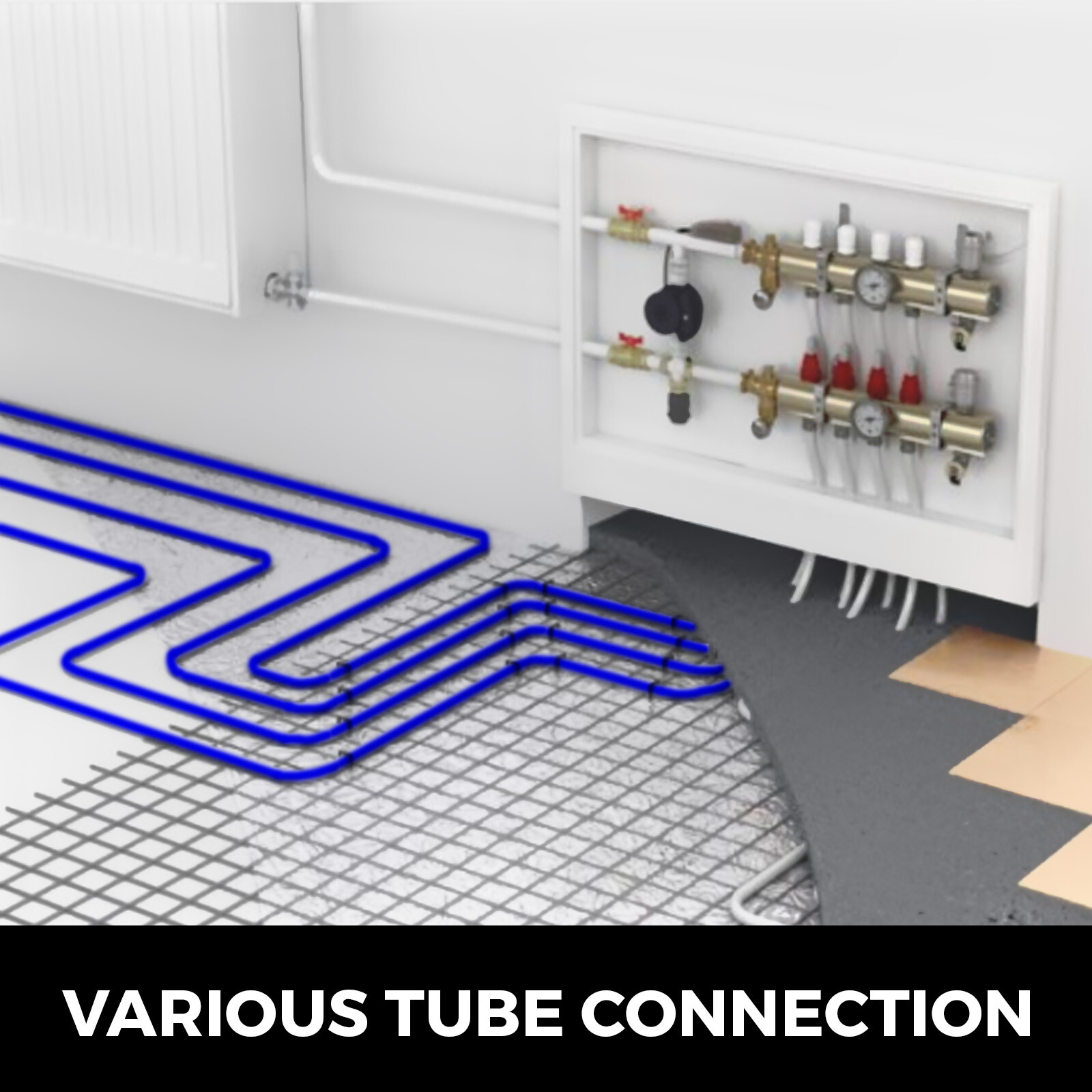 VEVOR 3/4″-300ft coil-BLUE Certified PEX Tubing Pex Pipe Htg/Plbg/Potable Water