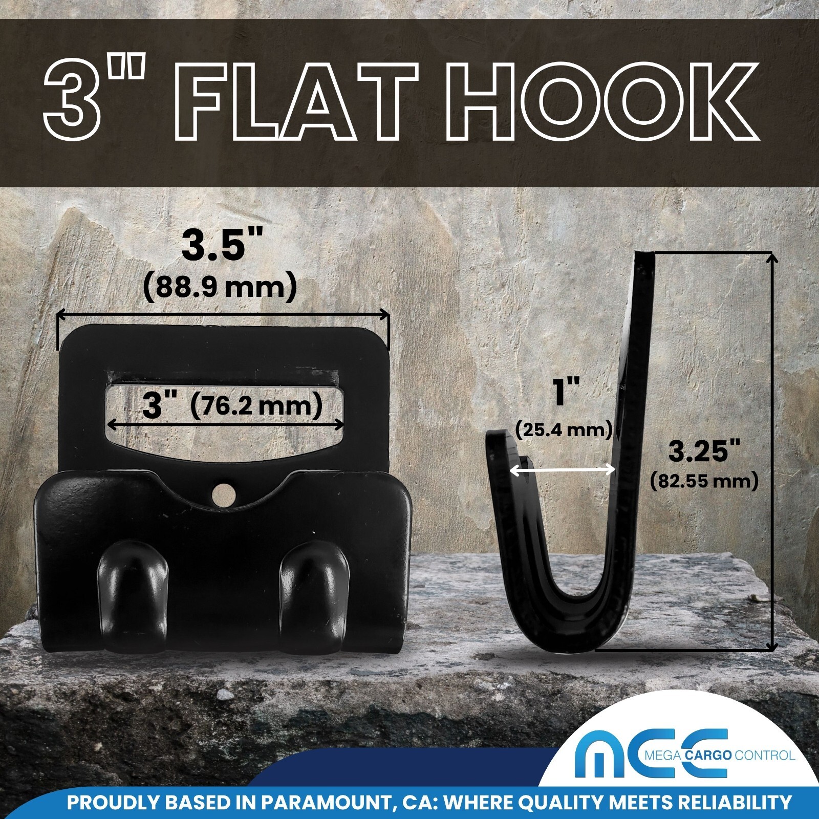 USA Heavy Duty 3″ 4″ x 30′ Ratchet Strap w/Flat Hook Farm Trailer Truck Tie Down