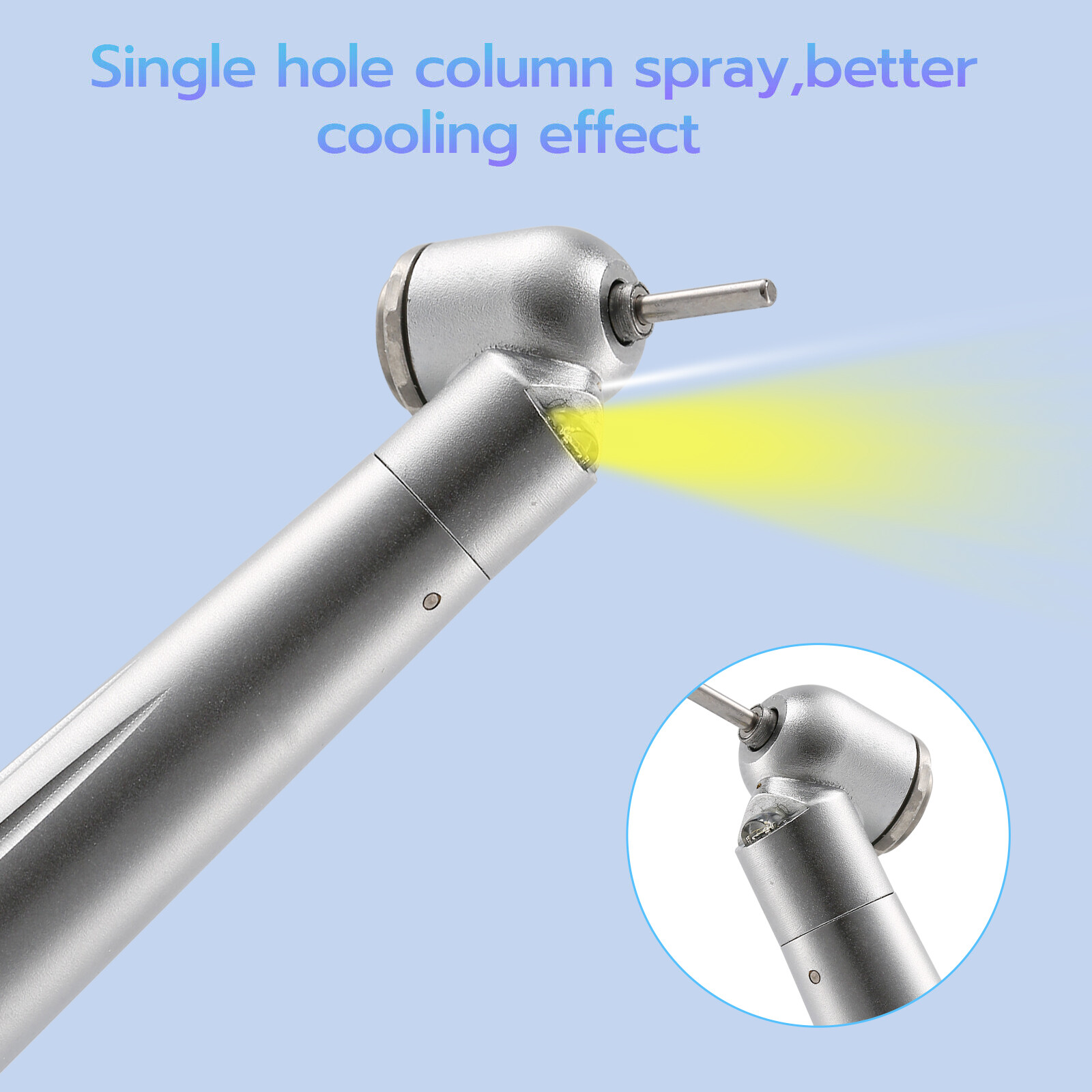 Turbina Dental LED 45 Degree Surgical High Speed Handpiece Push