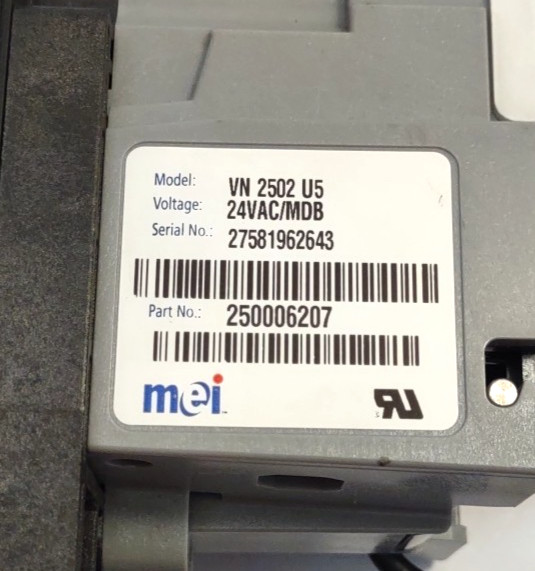 Mei Mars VN 2502 U5 Bill Validator Acceptor $1 $5 250006207 VN 2502U5