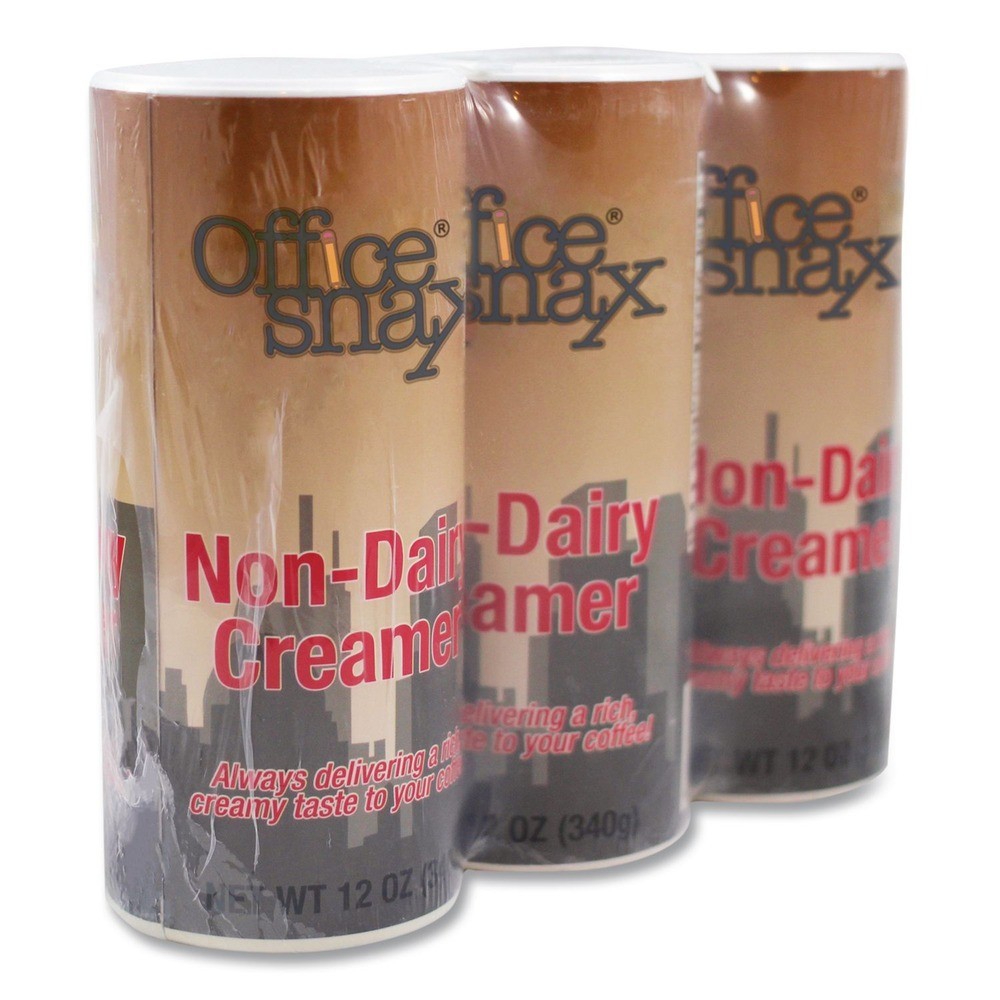 Office Snax 00020G Reclosable Powdered Non-Dairy Creamer (3/Pack) New