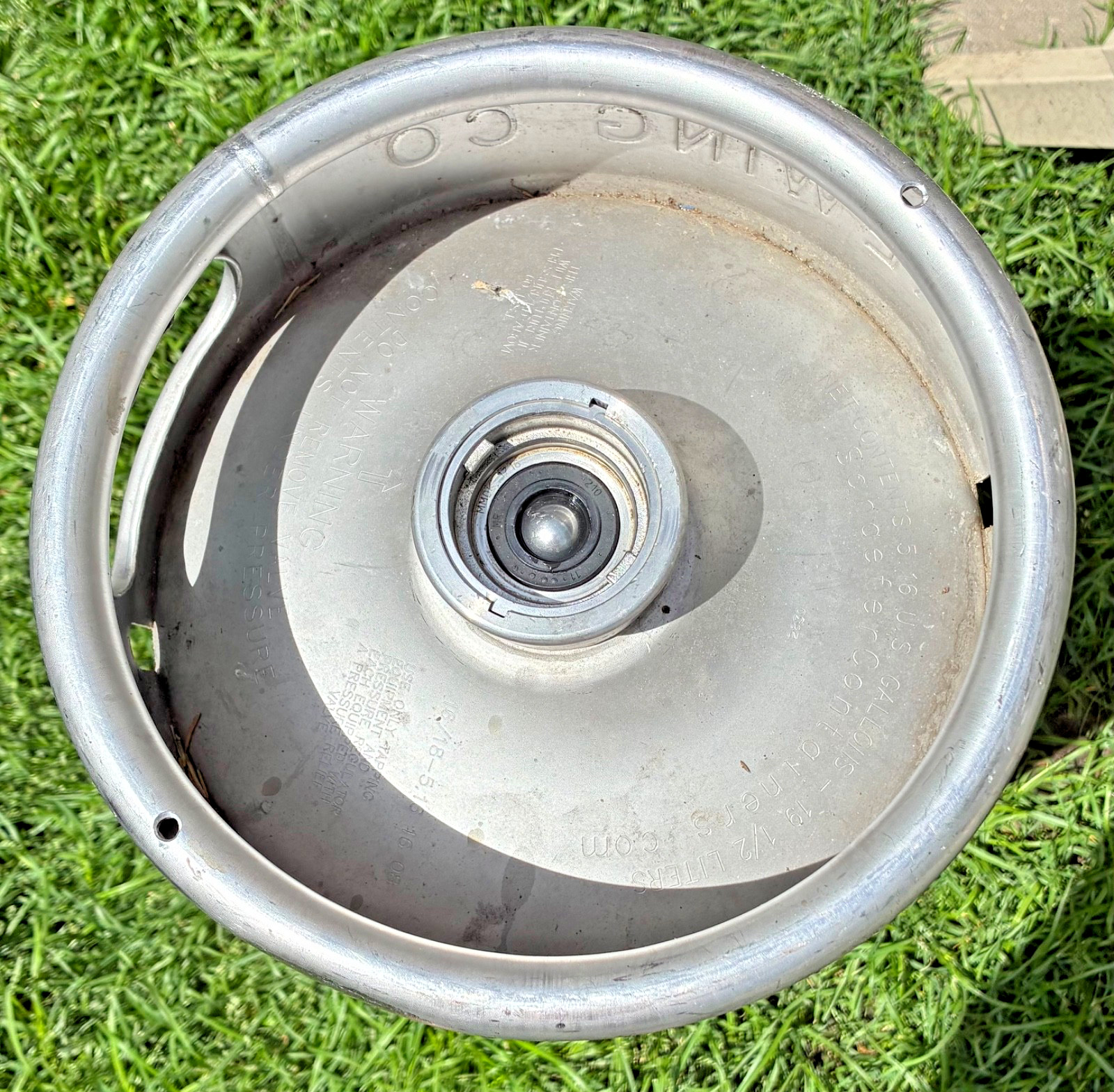 1/6 BARREL STAINLESS STEEL BEER KEG -5.16 GALLON MOONSHINE STILL-SANKEY