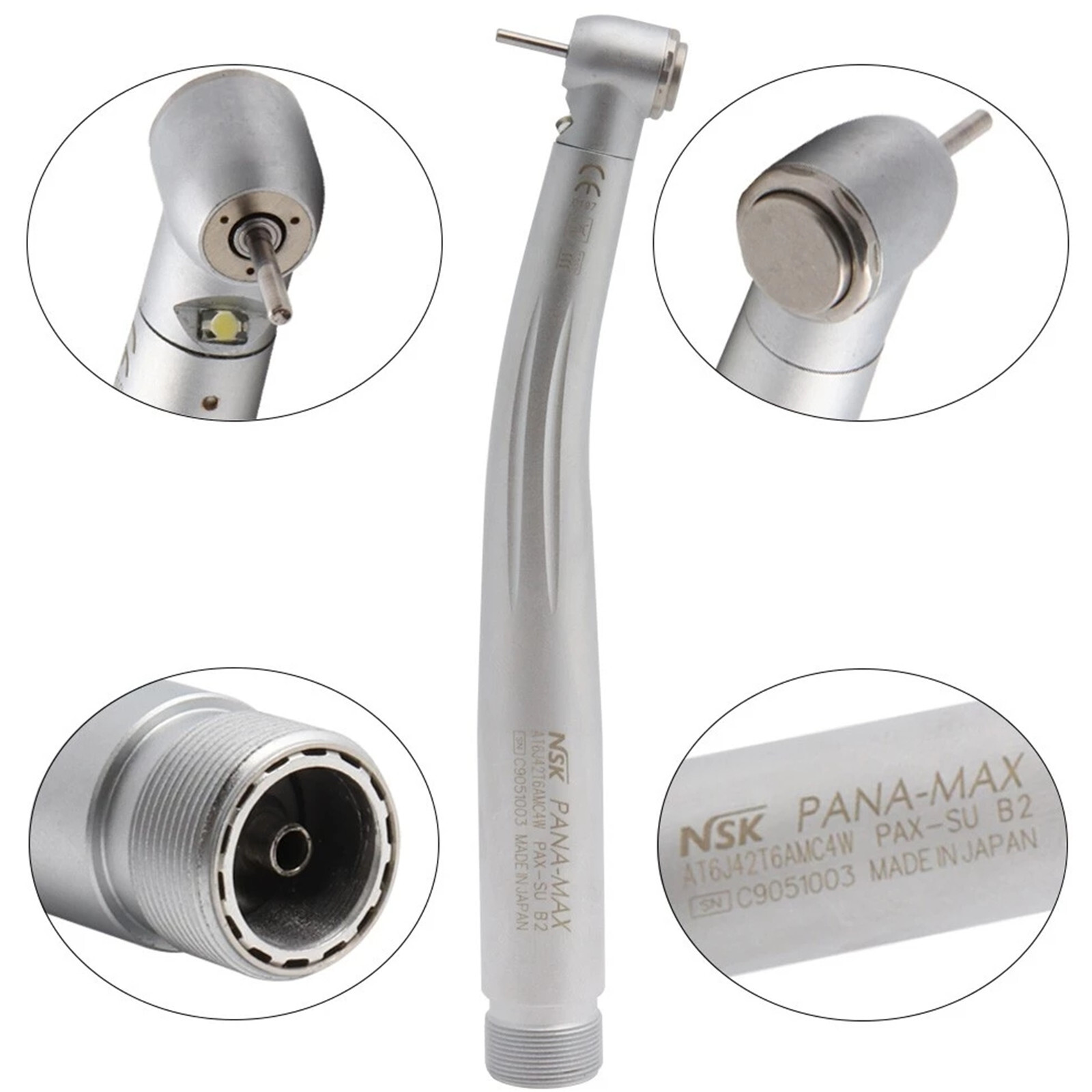 NSK Type Dental PANA MAX High Speed LED Handpieces Internal Triple Spray 2H CE