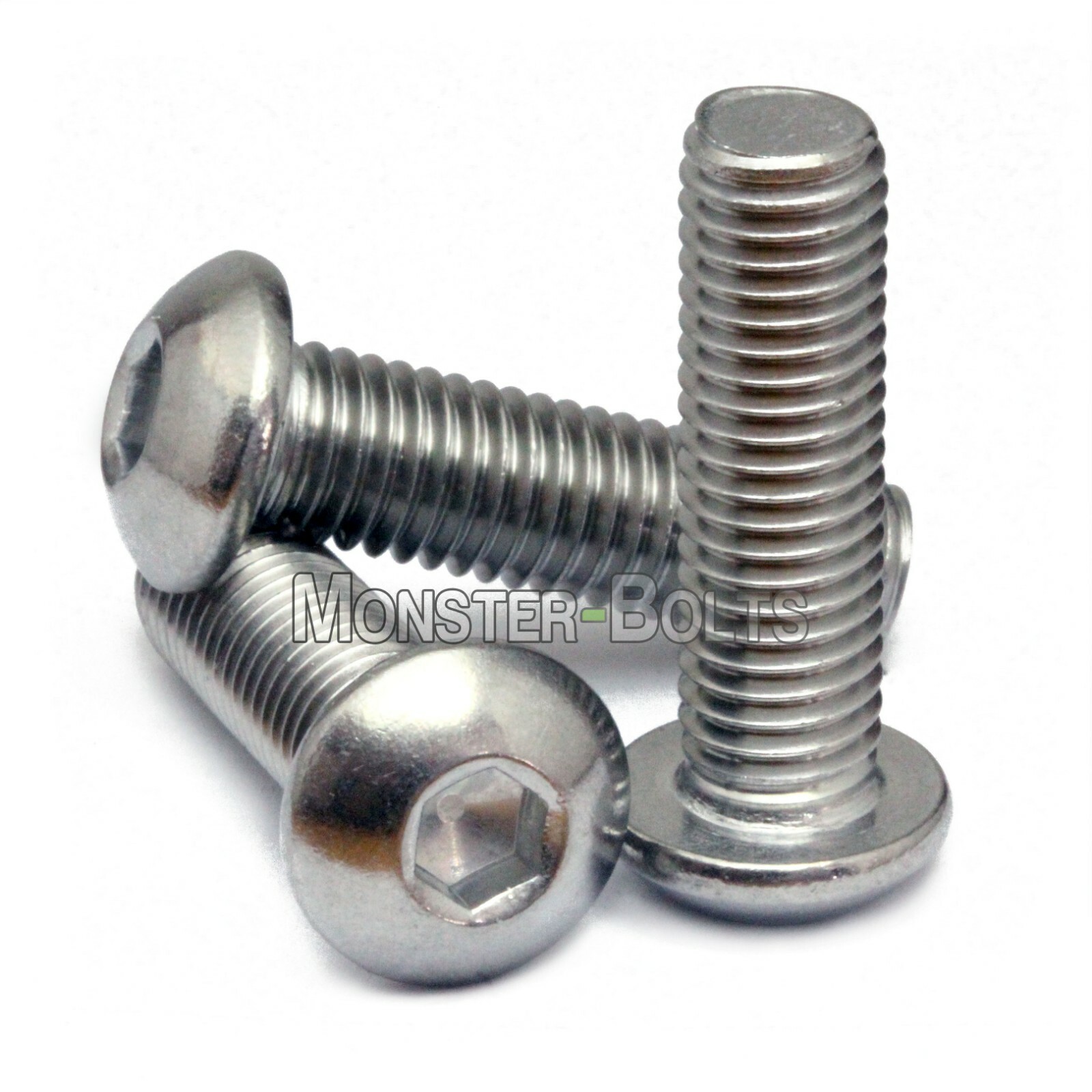 M6 Stainless Steel Button Head Socket Cap Screws A2, Metric ISO 7380 1.0 Coarse
