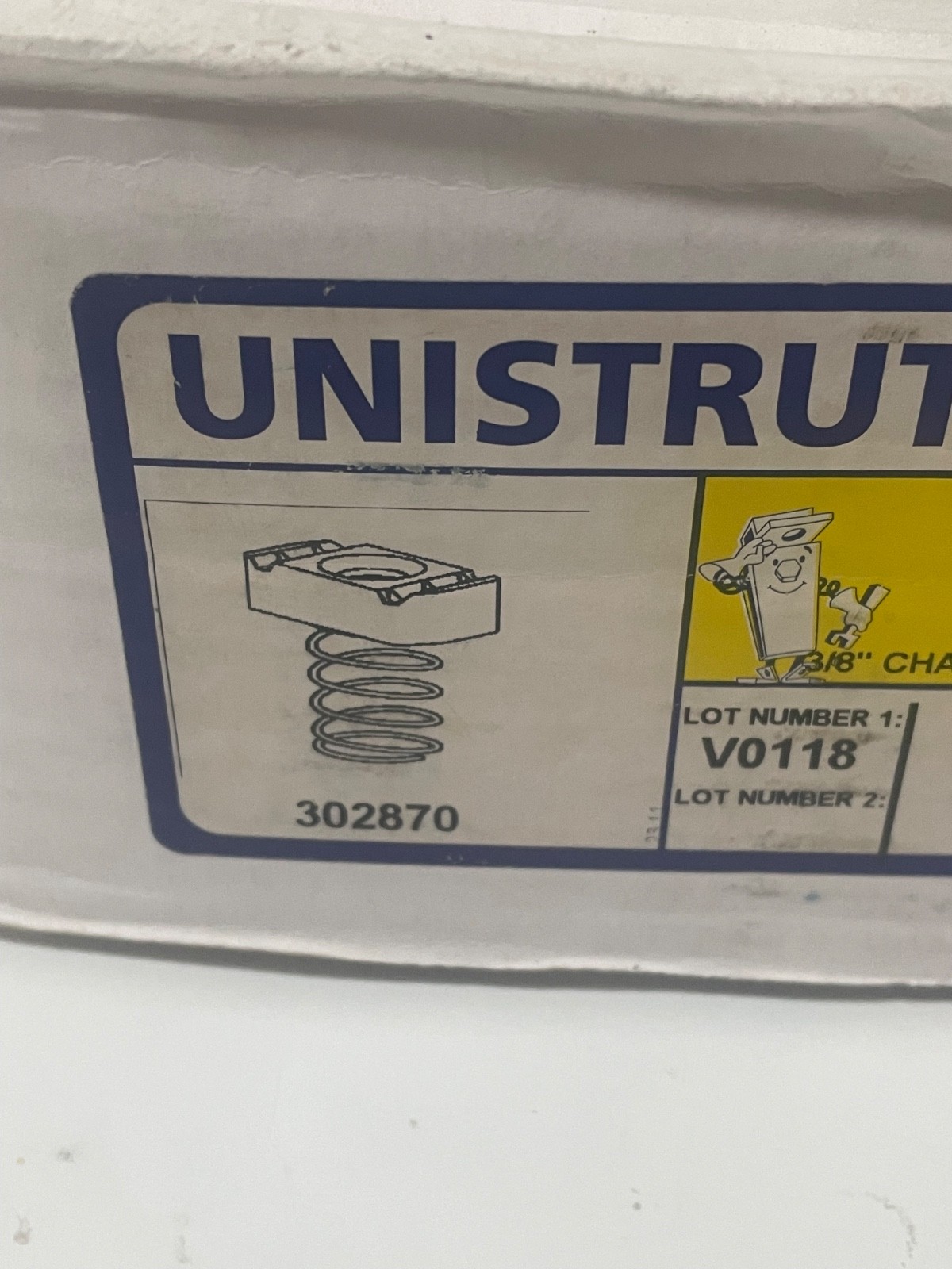 100 Count Box Unistrut 3/8-16 Spring Nuts for Unistrut B-Line Channel N1008 EG