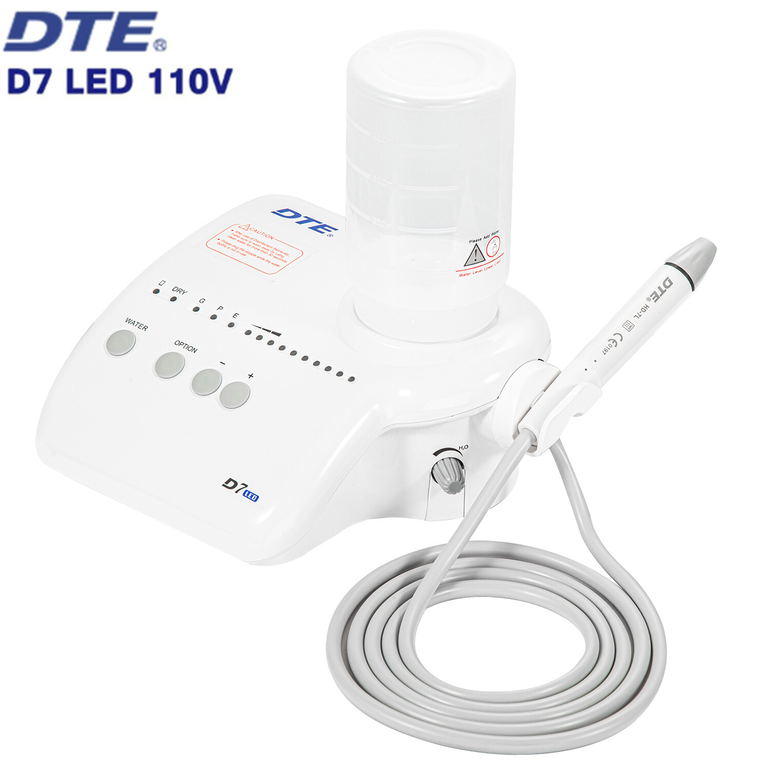 Woodpecker DTE D7 LED Dental Ultrasonic Piezo Scaler HD-7L Handpiece GD1 GD4 PD1