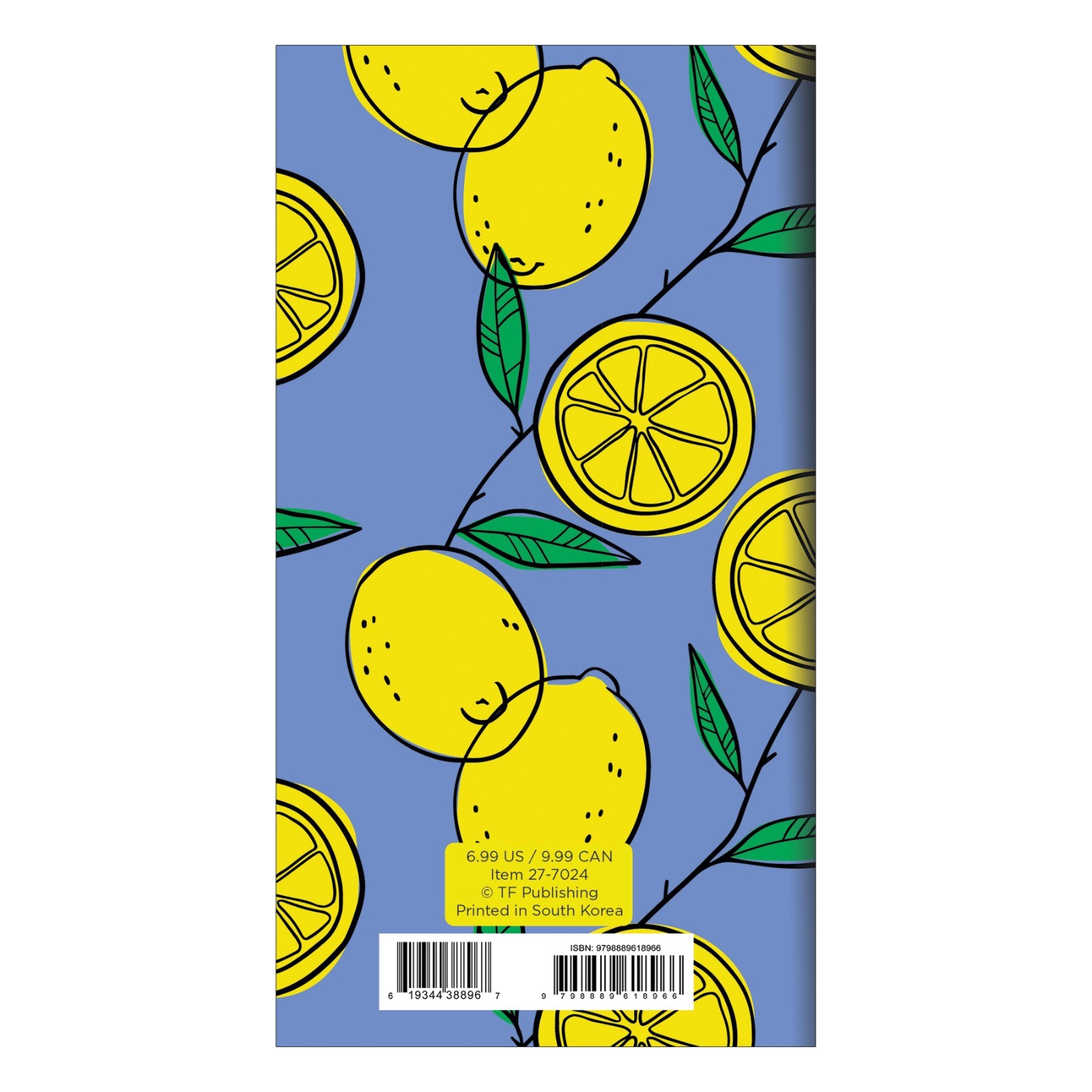 2027-2028 Lemon Small Monthly Pocket Planner