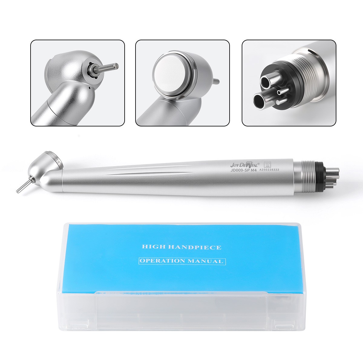 5 X Dental Handpiece 45 Degree Surgical High Speed Turbine Single Spray 4Hole