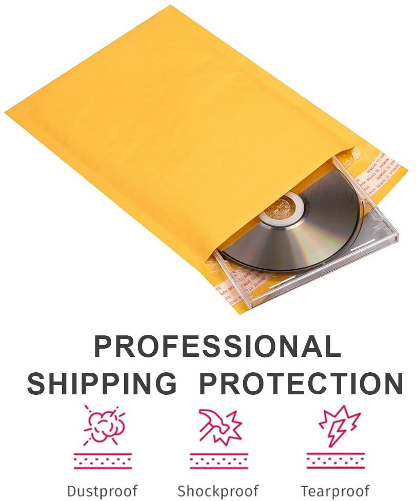 Kraft Bubble Mailers Shipping Bags Mailing Padded Self Seal Envelope Any Size