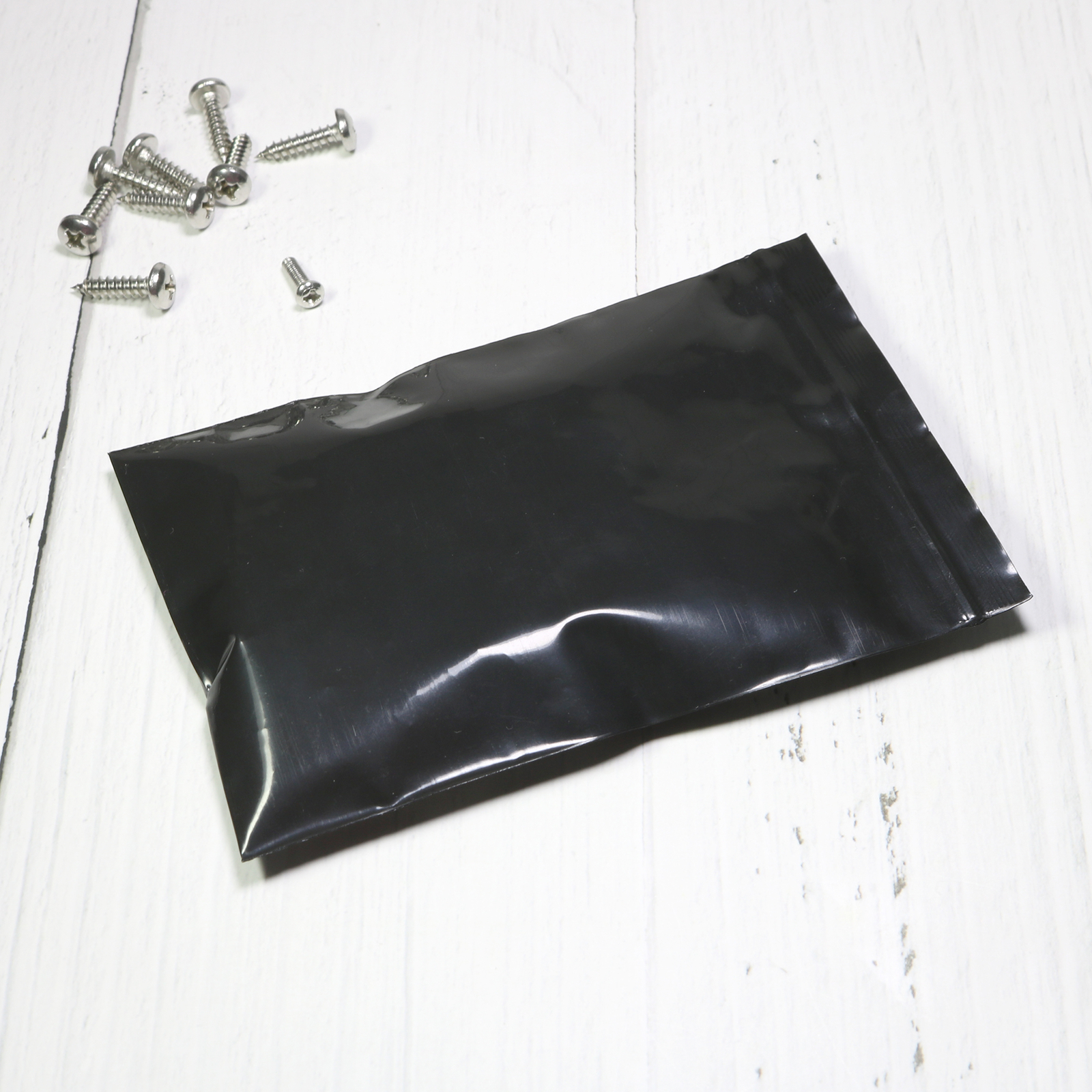 100 Flat Black Poly QuickQlick™ Bags Repacking Pouches w/ a Variety of Sizes