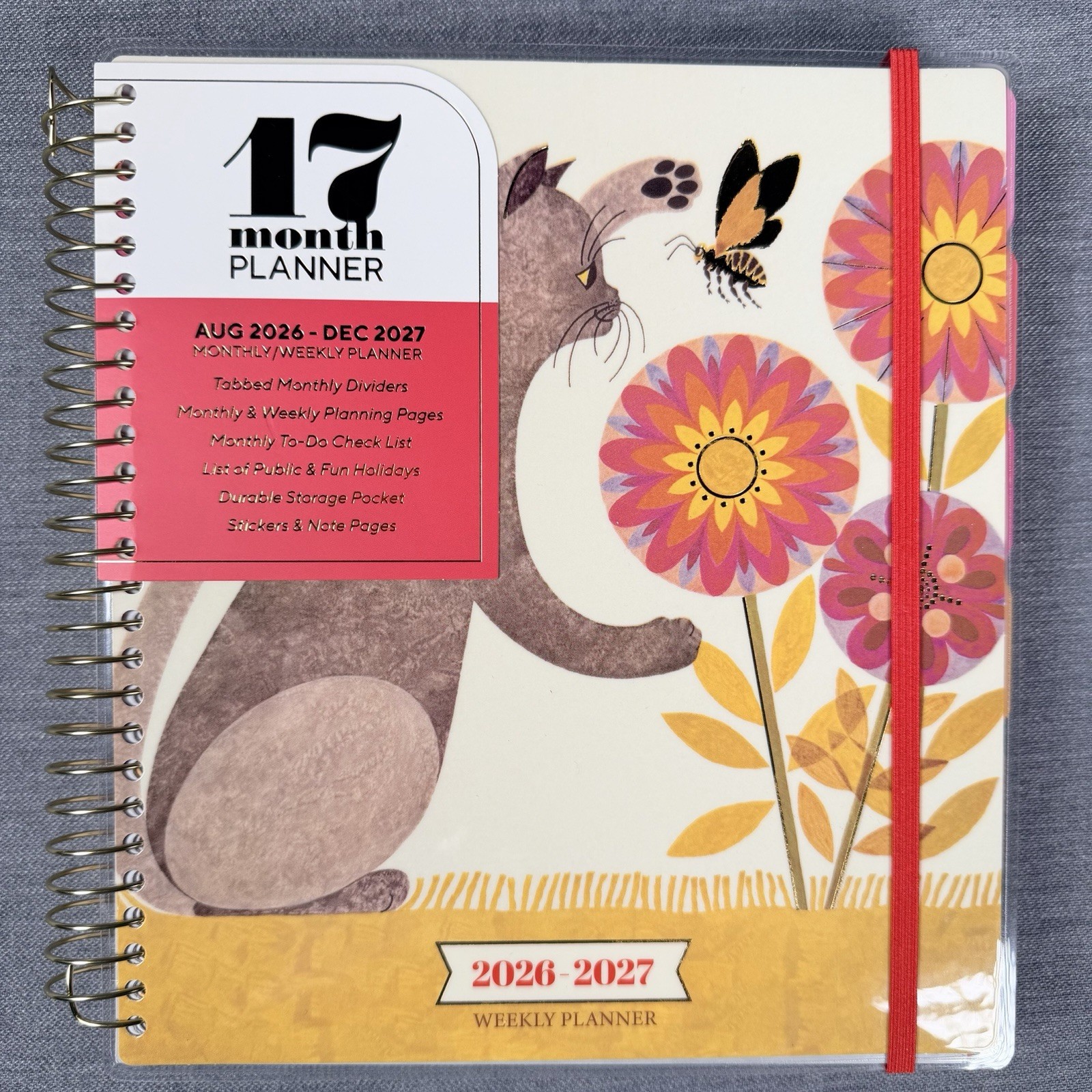 Creative Expert 17 Month Planner AUG 2026 – DEC 2027 Monthly/Weekly Planner