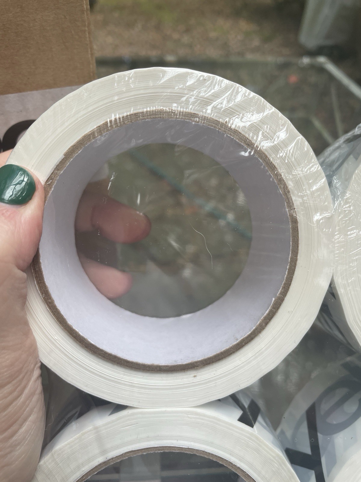 Four [4] Rolls eBay Branded Logo Black White Shipping Tape 75 yards x 2″ New