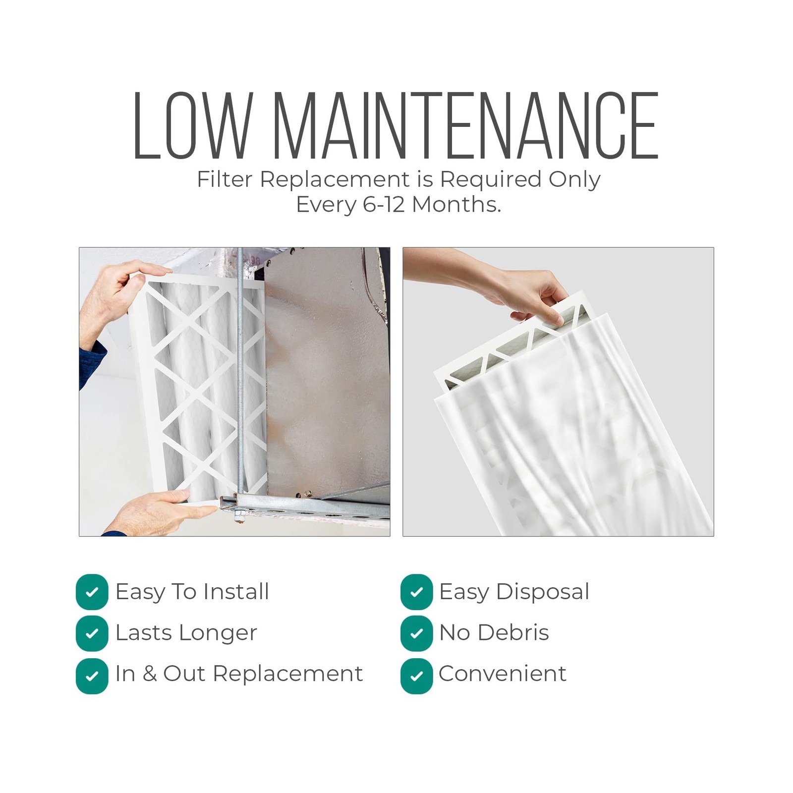 Furnace Filters 16x25x4 – HVAC Air Filter Replacement FC100A1029 Merv 11 with…