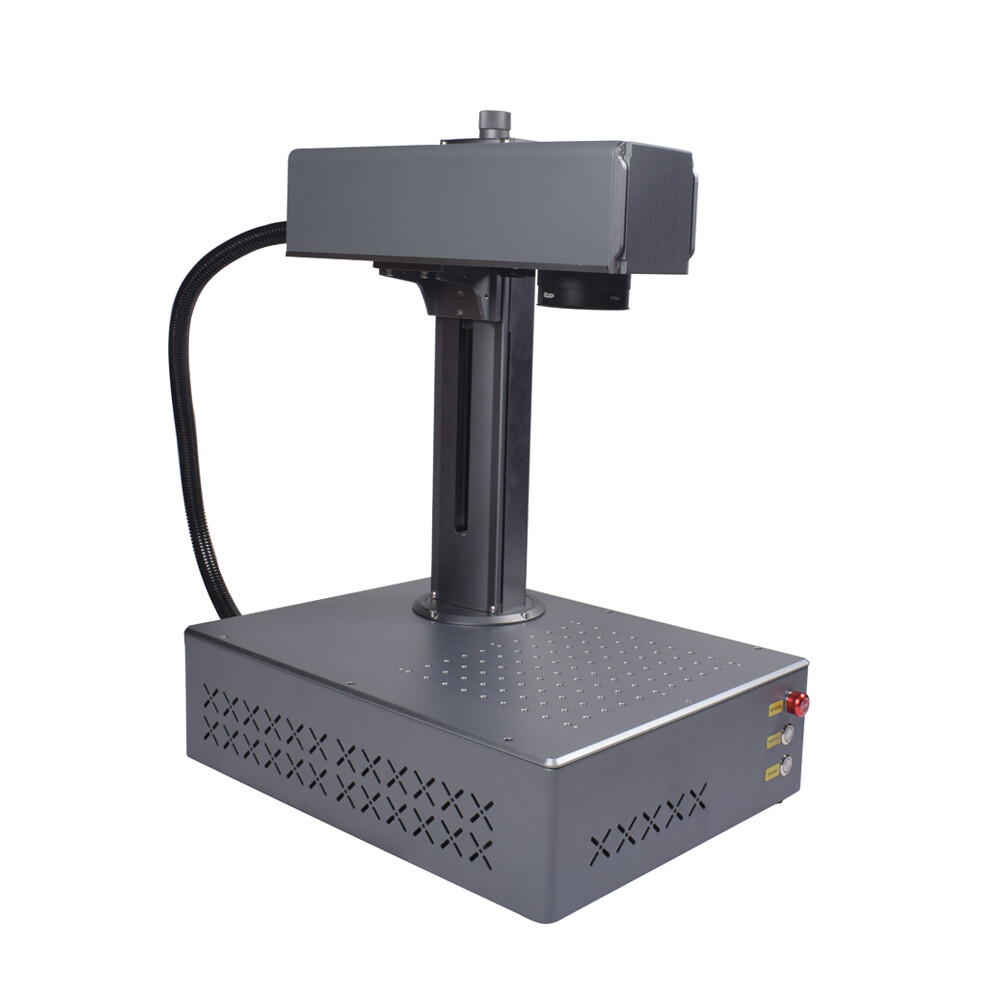 Auto Focus 100W JPT Mopa Fiber Laser Engraver Machine Color Marking Electronic Z