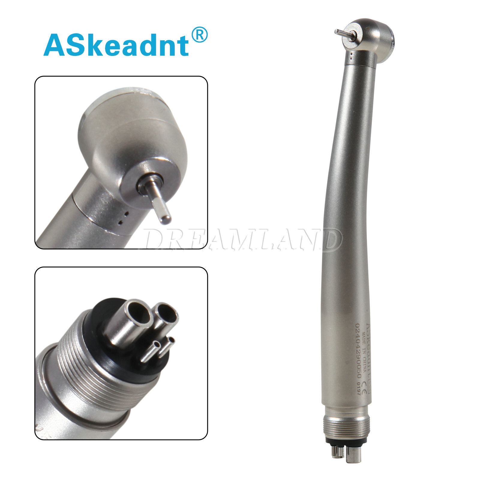 10pcs Dental High Speed Handpiece Standard Push Button Single Spray 4 Holes