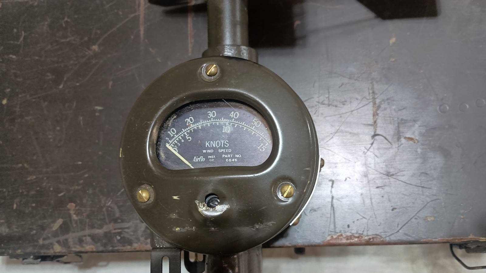 Vintage Us Army PMQ-3 Wind Measuring Instrument Wind Speed Meter Vietnam Era