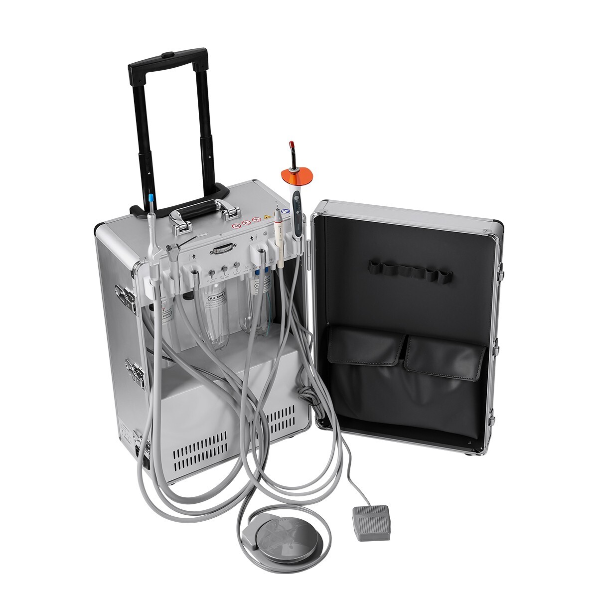 FDA Portable Dental Mobile Delivery Unit With Air Compressor Strong Suction 4H