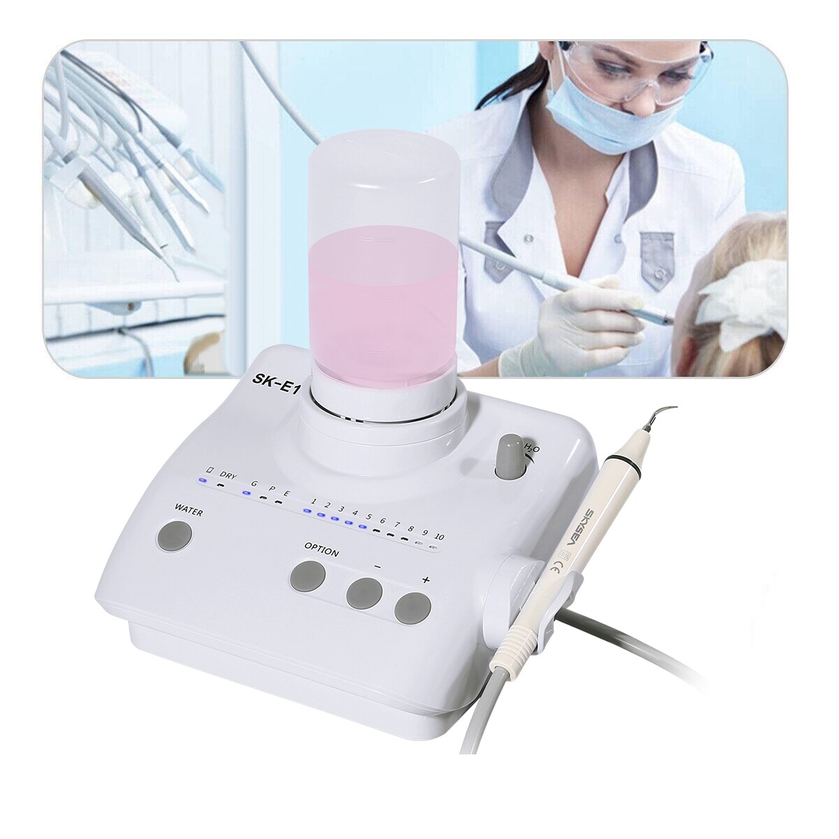 Dental Ultrasonic Piezo Scaler W/ Detachable Handpiece Auto Water Supply E1-NEW
