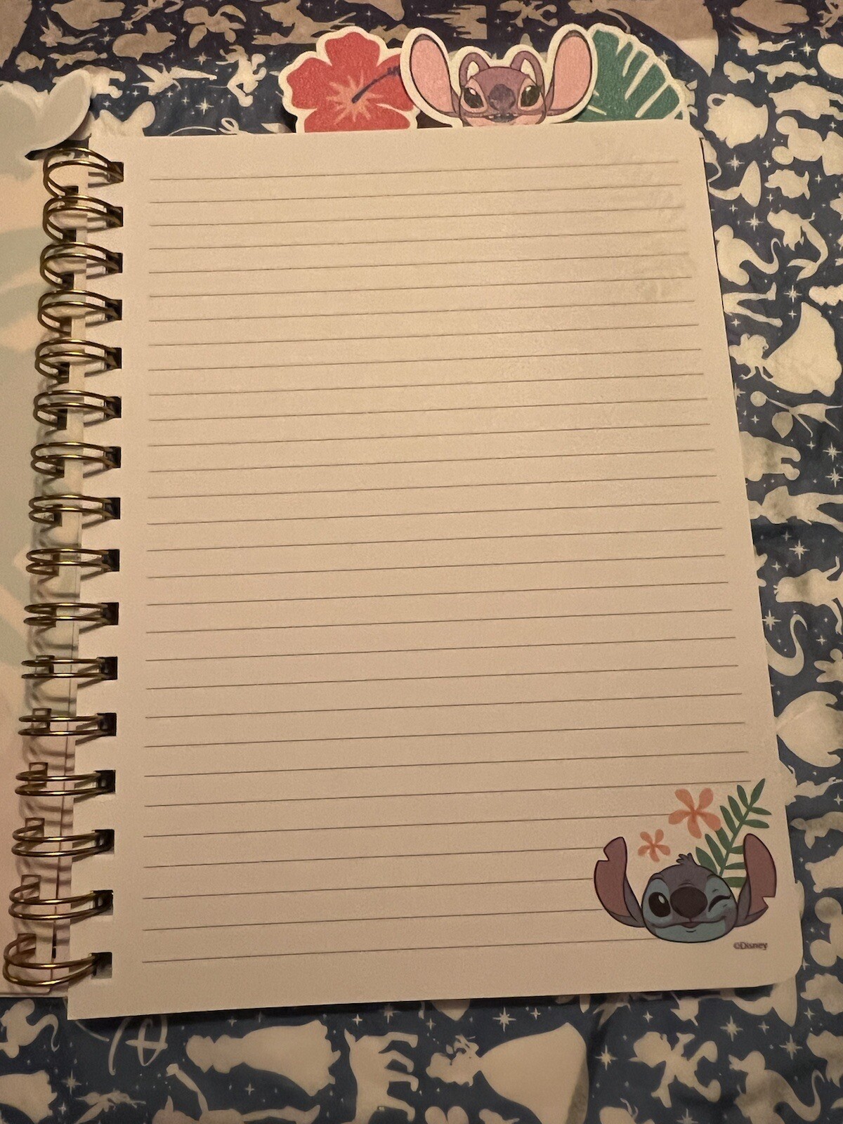 Stitch Journal Soft Plastic Cover with Tabs Aloha 96 Ruled Page