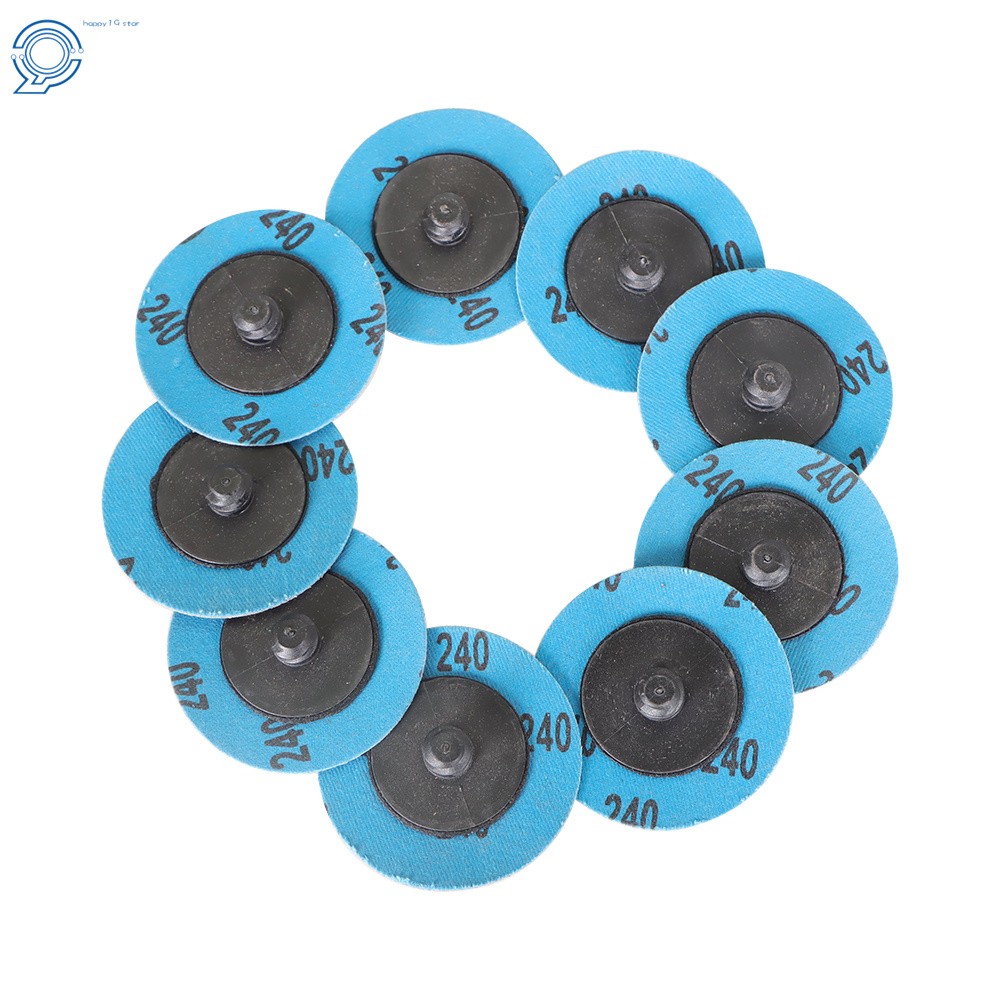2″ Roll Lock Die Grinder 36 60 80 120 240 Grit Quick Change Sanding Disc 51 Pcs