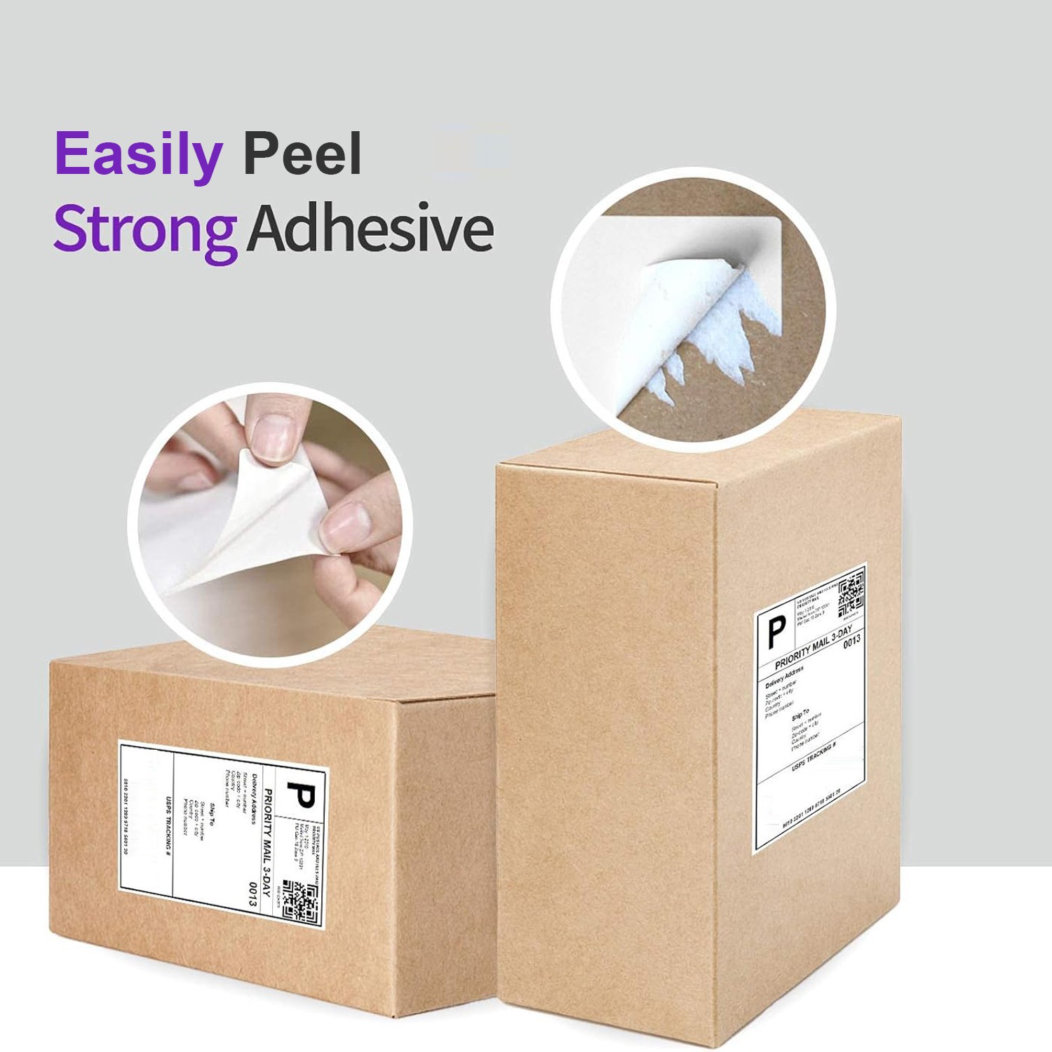 500 4″ x 6″ Fanfold Direct Thermal Shipping Labels Perforated for Zebra & Rollo