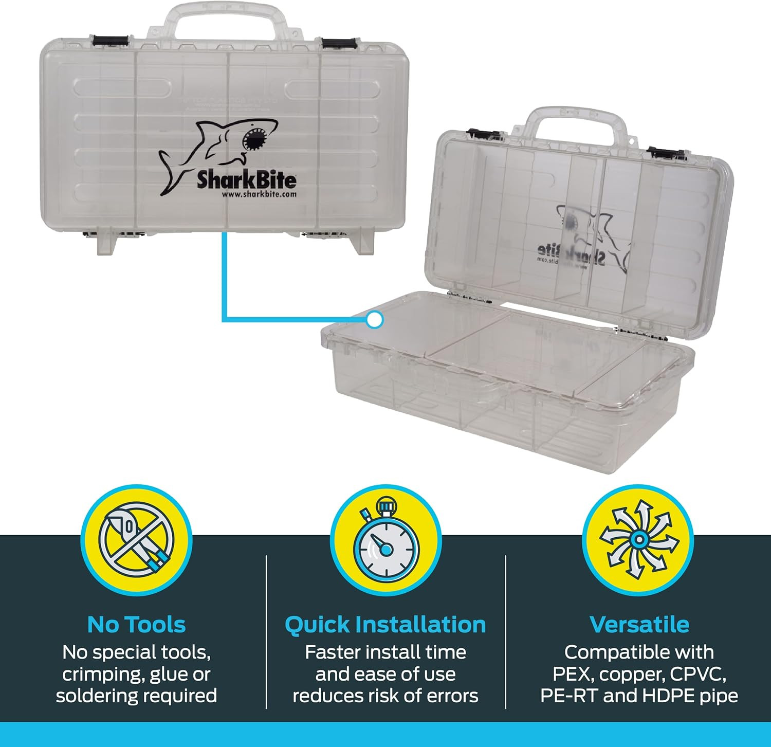 Durable Heavy Duty Contractor Tool Box U3001A for Fittings and Supplies