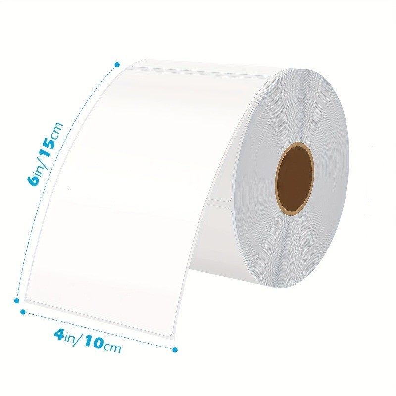 4×6″ Direct Thermal Shipping Labels Self-Adhesive Paper,500 Per Roll