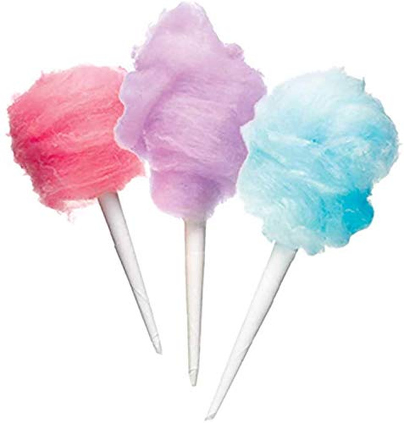 White Paper Cotton Candy Cones for Fairs and Parties 100 Count
