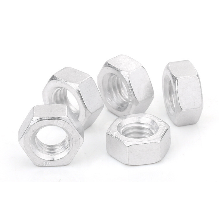 M3 M4 M5 M6 M8 M10 M12 M14 M16 Aluminum Alloy 6061 Hexagon Nuts Hex Nut
