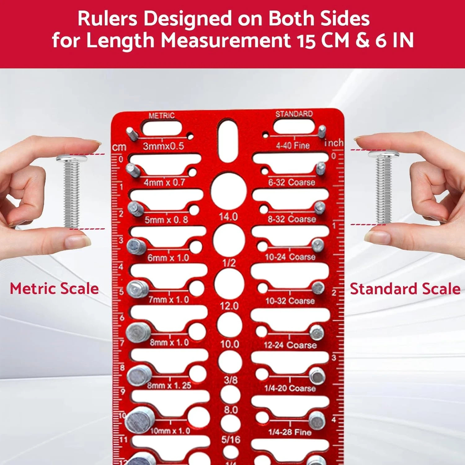 55 Nut and Bolt Thread Checker – Thread Checker Standard and Metric Bolt and Nut