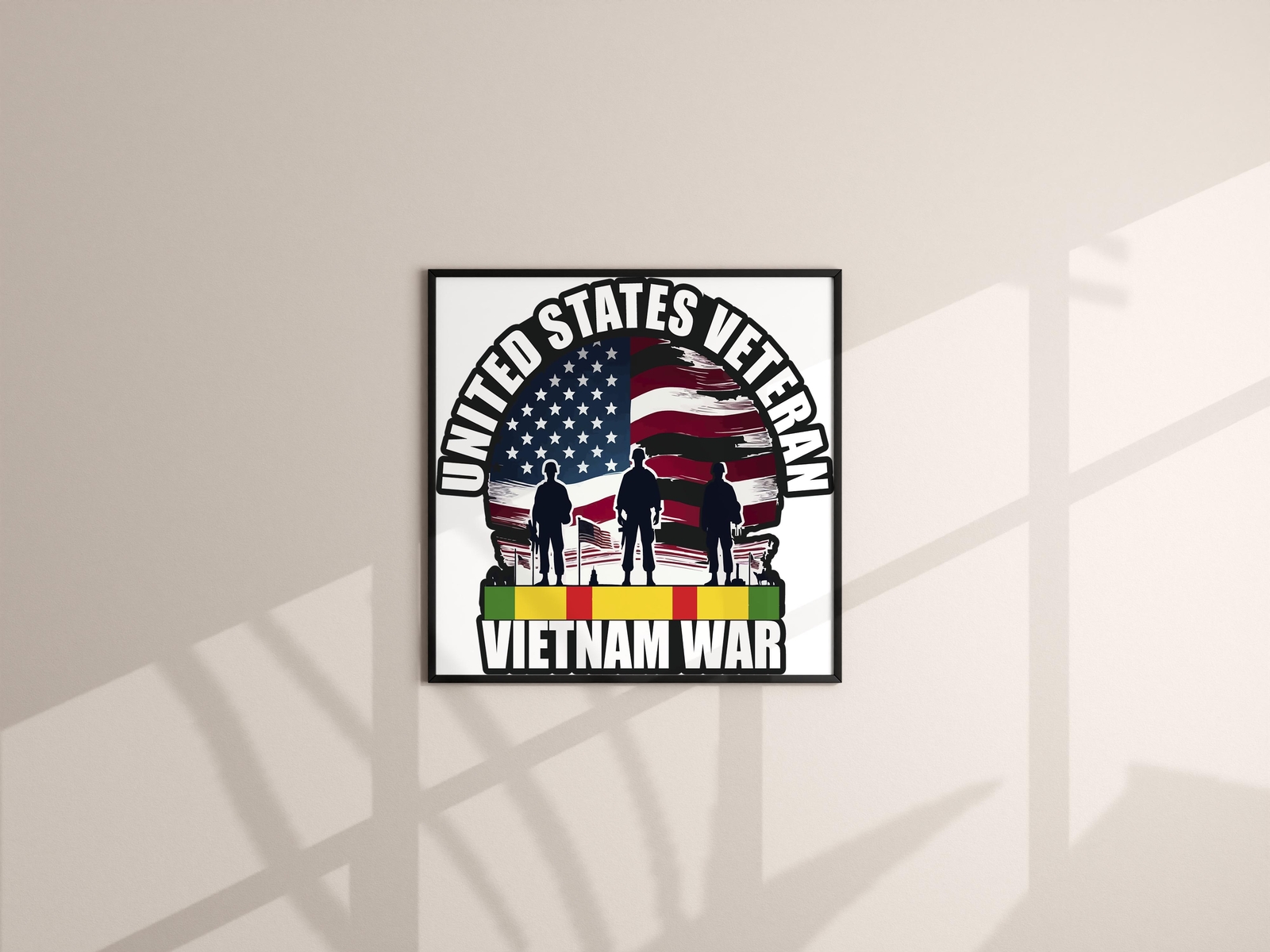 Vietnam War United States Veteran | Laminated Vinyl Decal Sticker Label