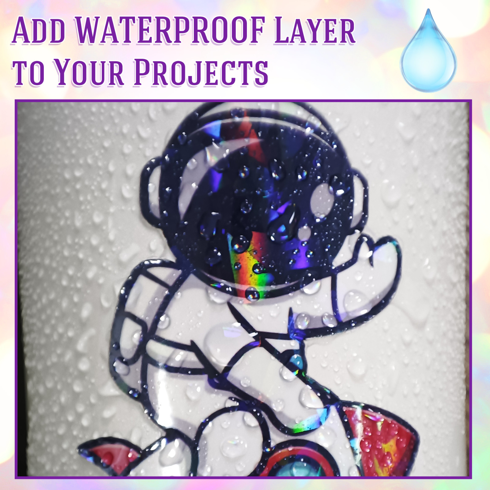25 Mixed Koala Holographic Sticker Paper Clear Self-Adhesive Laminating Overlay