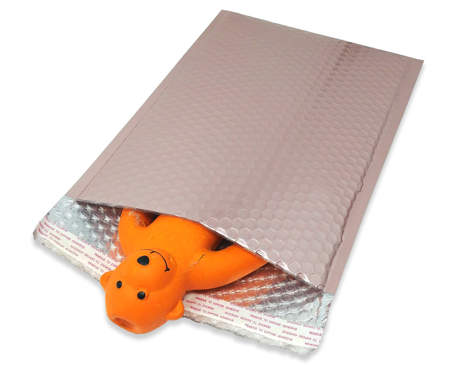 Nude Pink & Holographic Bubble Mailer 9.5×13 Metallic Foil Padded Envelopes Pack