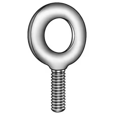 Ken Forging K2008 Eye Bolt Without Shoulder, 3/4″-10, 2 In Shank, 1-1/2 In Id,