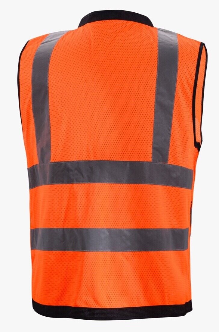 Orange Class 2 Heavy Duty Surveyor Safety Vest