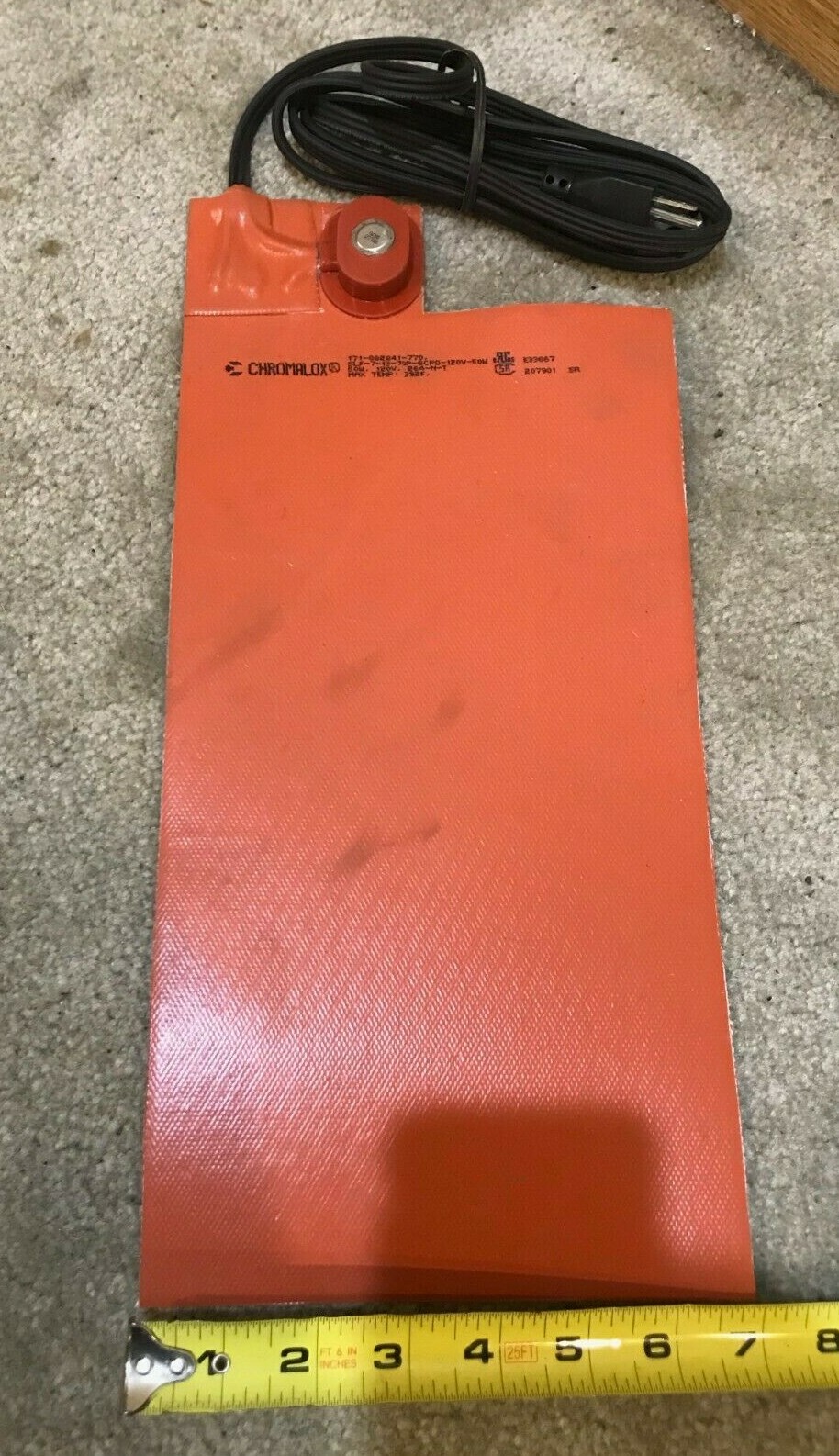 50 Watt Battery Heater Cummins Onan | P/N: A047T975 Chromoalox Silicon Pad
