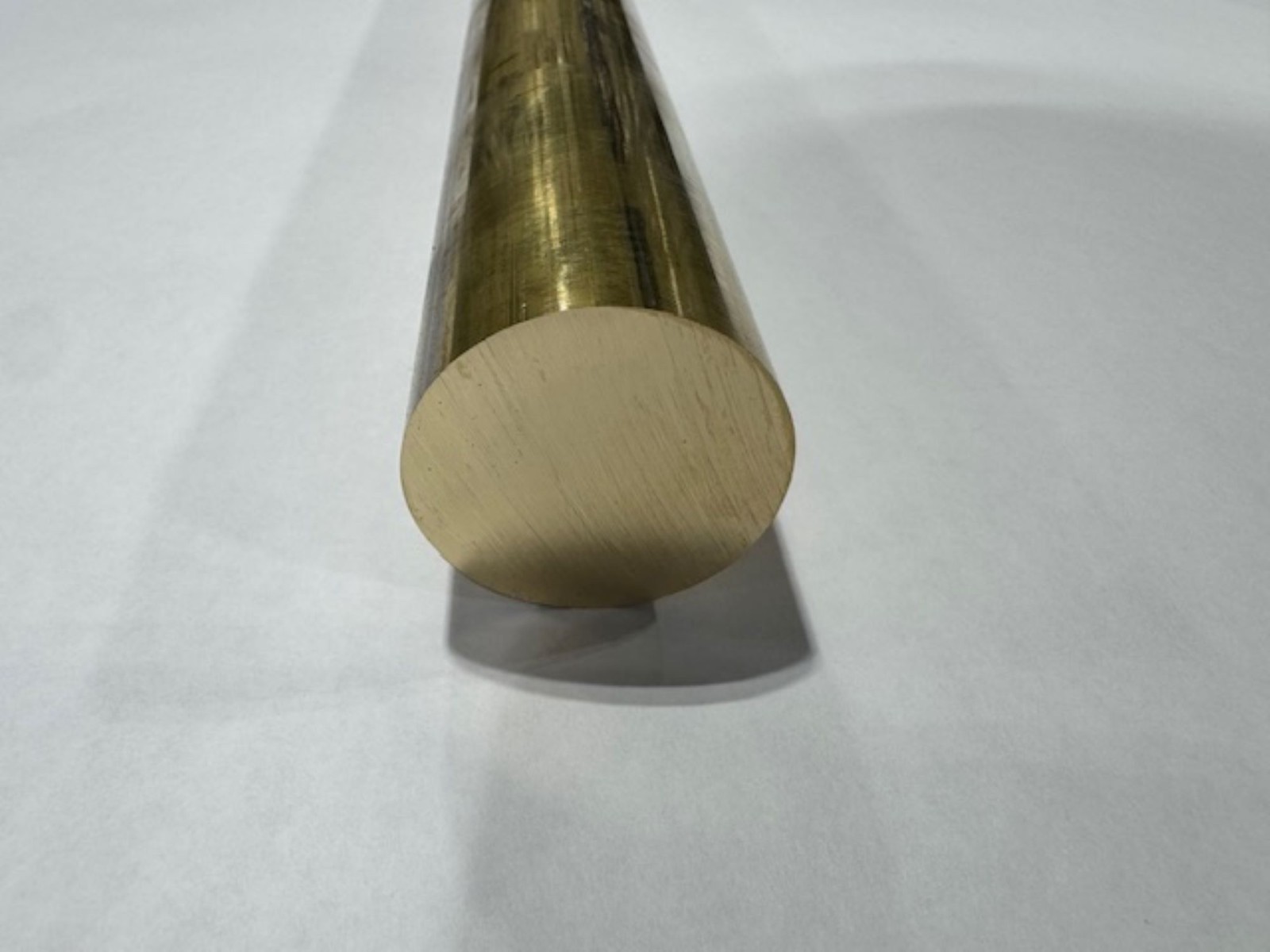 1.5″ Solid Brass Round Rod x 7″ Long, C360 Brass, 1-1/2″ Diameter Brass Rod