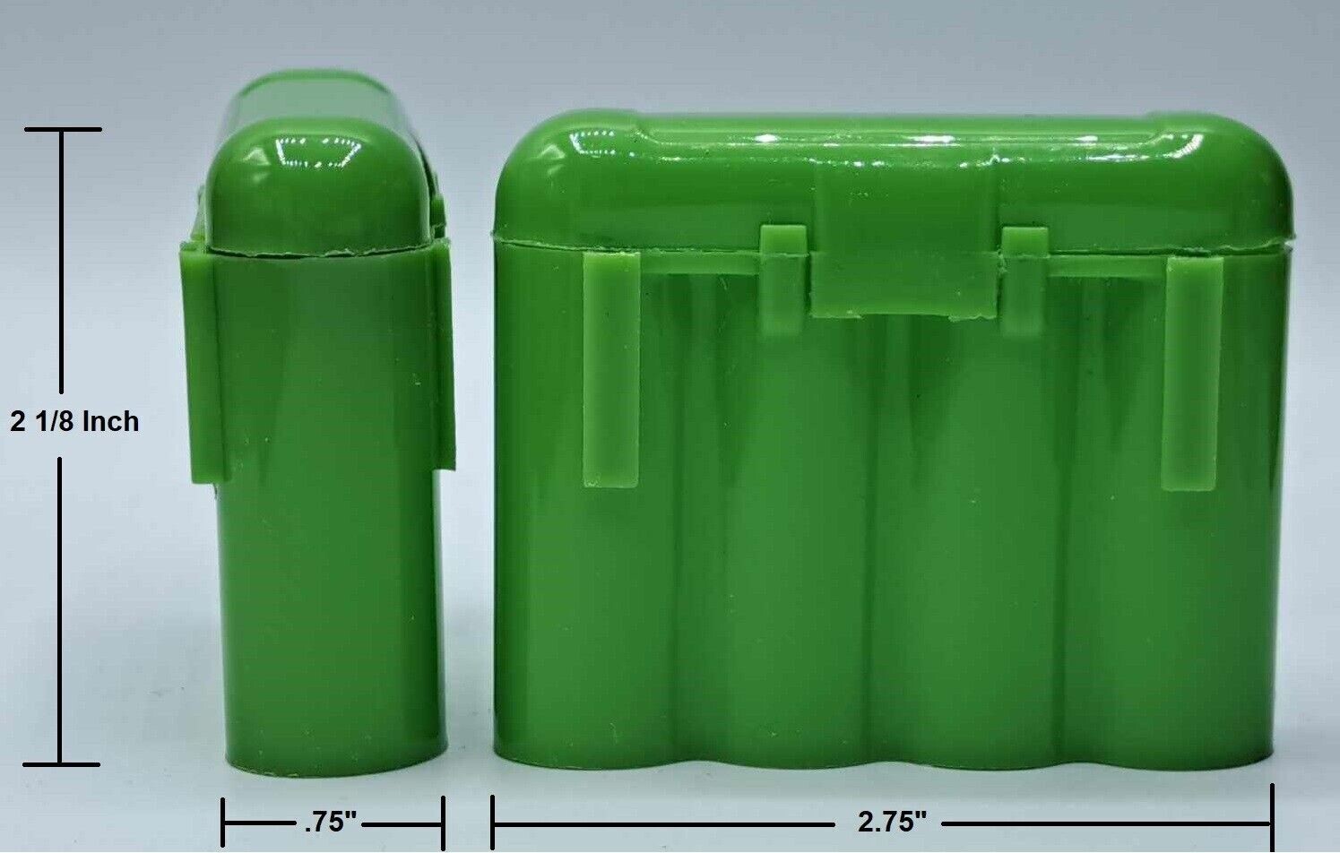 4x 1oz Gold Vials & Storage Carry Case Dredge Panning Mining Prospect GREEN 001