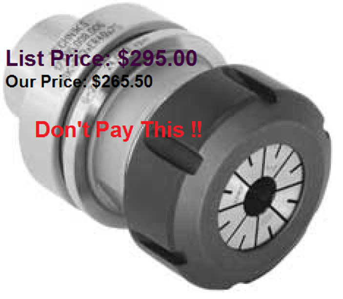 HSK63A ER32 -75 (A63) TOOL HOLDER BALANCED 25,000 RPM’s – ALWAYS $2.00 SHIPPING