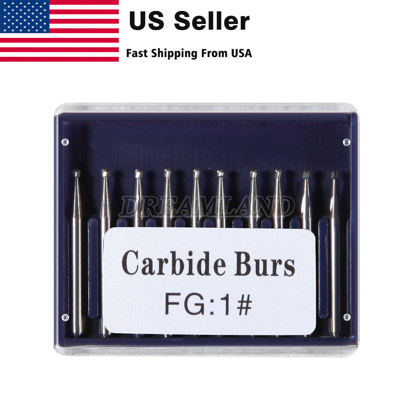 Dental Burs FG1-5 7901 7406 High Speed Round Tungsten Carbide Burr Friction Grip